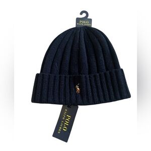 Polo Ralph Lauren Wool‎ Blend Classic Logo Skull Cap Hat Beanie NWT